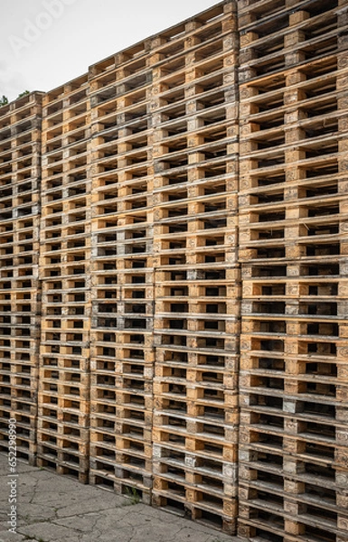 Obraz stack of pallets