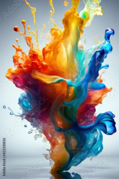 Fototapeta colour swirling, generated by artificial intelligence