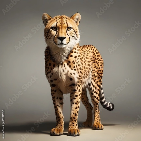 Obraz Cheetah illustration AI Generative