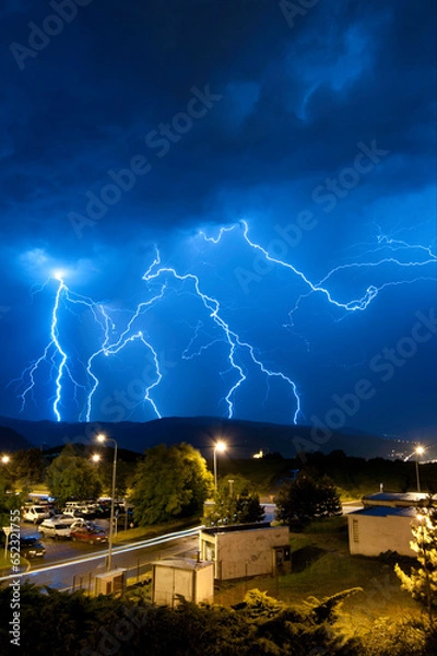 Fototapeta stormy sky