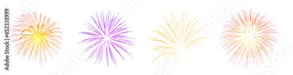 Obraz Fireworks Isolated Background