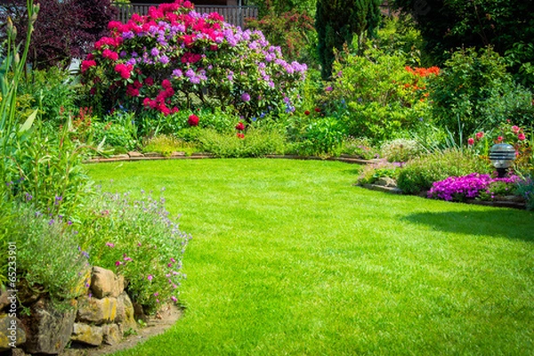 Obraz Ogród z rododendronami