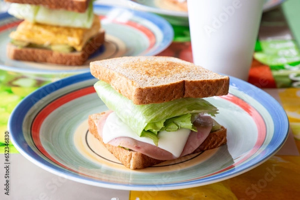 Obraz lonche de jamon