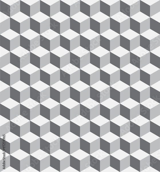 Obraz Seamless Geometric Cube Pattern