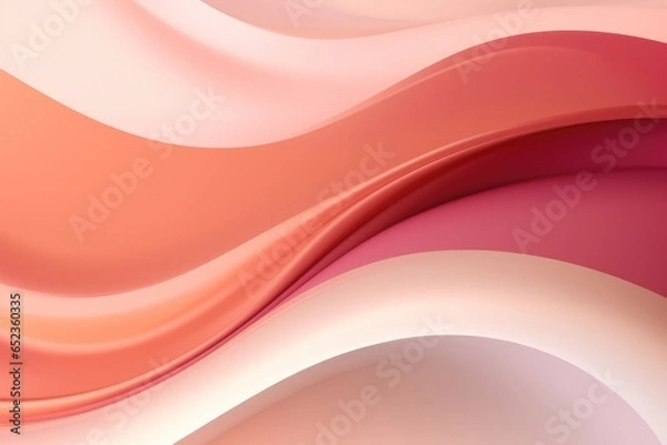 Fototapeta Flowing soft smooth round render background