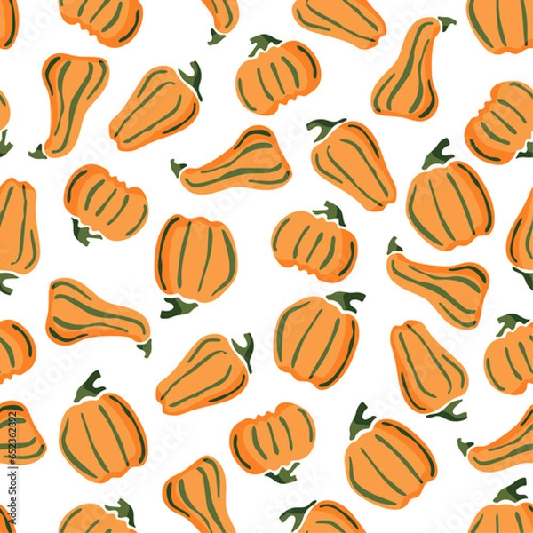 Obraz Pattern with colorful pumpkin for halloween