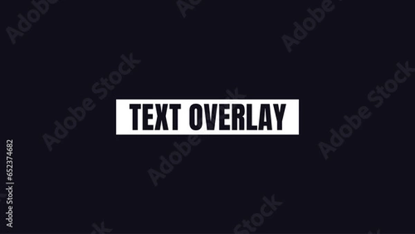 Fototapeta Text Overlay