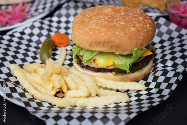 Obraz hambruguesa sencilla