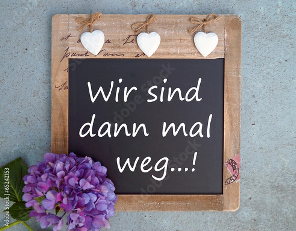 Obraz Wir sind dann mal weg...!