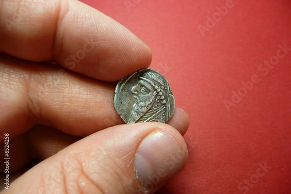 Fototapeta Ancient Coin of Mithridates II