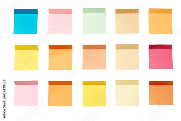 Fototapeta set of notes