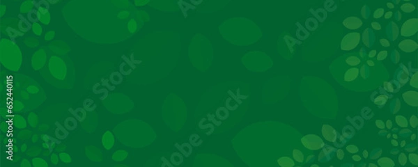 Fototapeta green abstract leaf  banner vector background