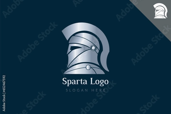 Obraz Spartan Logo Silver