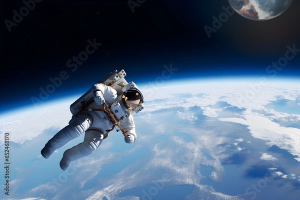 Obraz Astronaut in space - AI technology 