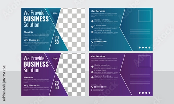 Fototapeta modern and creative business post design template vector file 