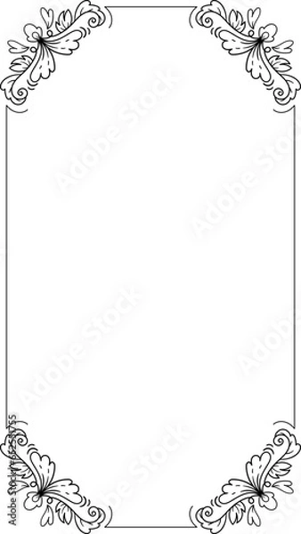 Obraz Black Ornamental Frame