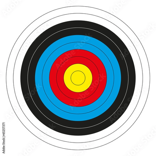 Obraz Kolorowy cel Bullseye