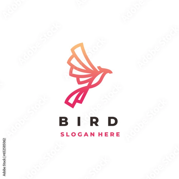 Obraz modern bird logo vector
