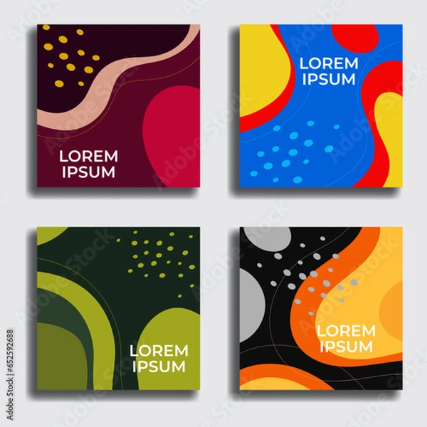 Fototapeta Social media modern template. Great for product marketing, internet advertising, flyers, banners, backgrounds, internet marketing etc. Vector. Editable