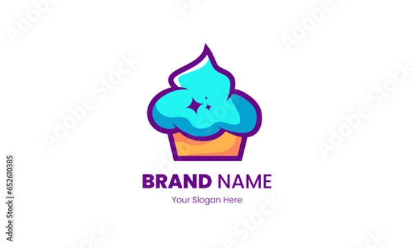 Fototapeta cake logo