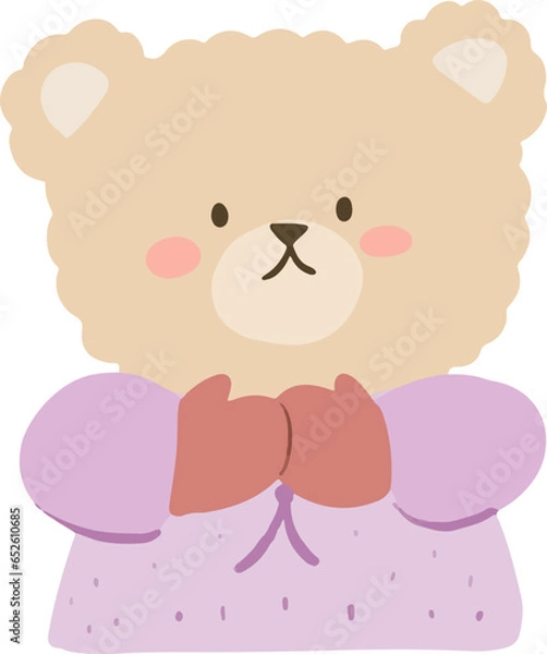 Obraz Cute Korean Bear Illustration