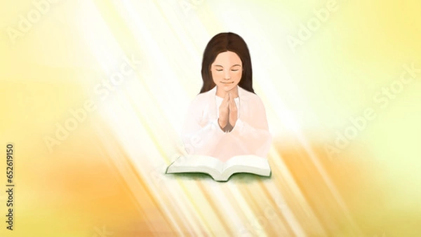 Obraz 기도하는 아이