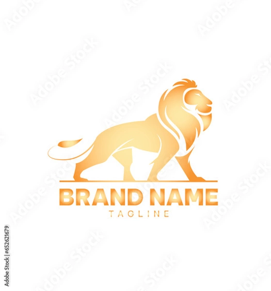 Obraz lion logo design