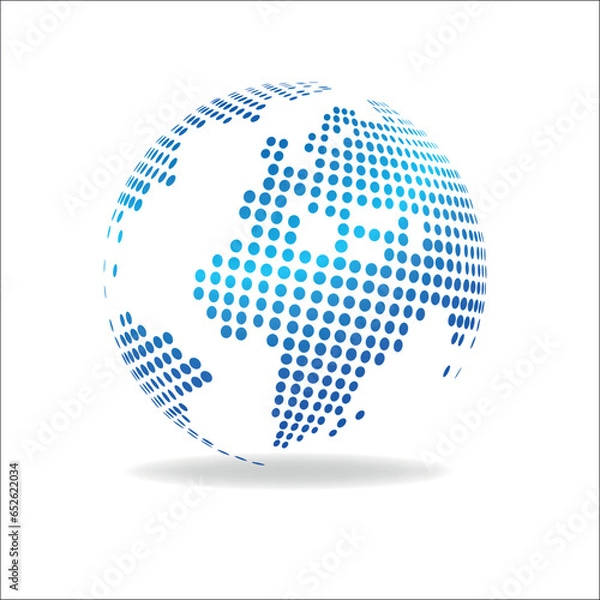 Obraz world map icon