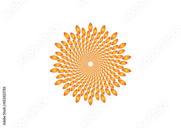 Obraz abstract sun flower mandala design