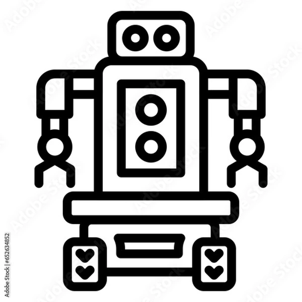 Fototapeta Vector Design Autonomous Robot Icon Style