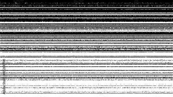 Fototapeta Grunge background, horizontal grainy stripes, no signal white noise