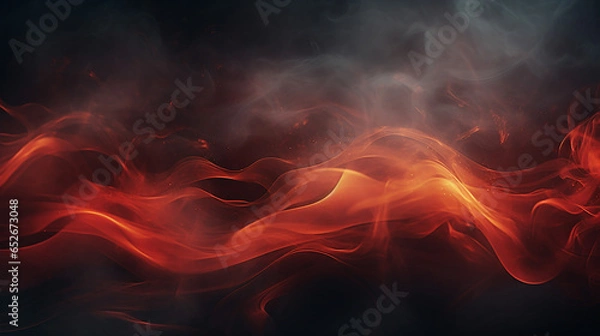 Fototapeta dark background decoration with light and smoke. Selective focus. Made with generative ai