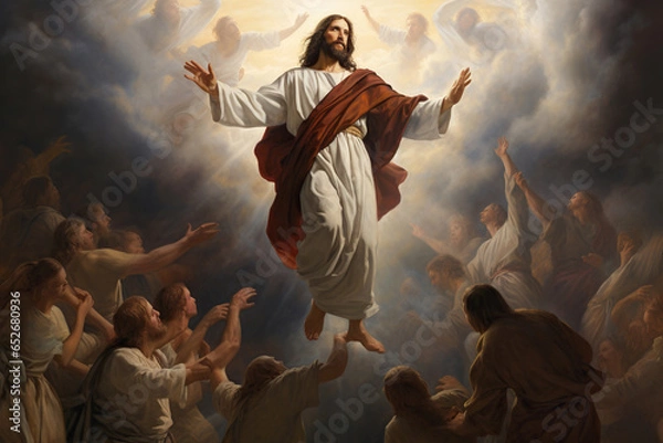 Obraz The Glorious Ascension of Jesus Christ: Rising with Faith to Join the Heavenly Realm