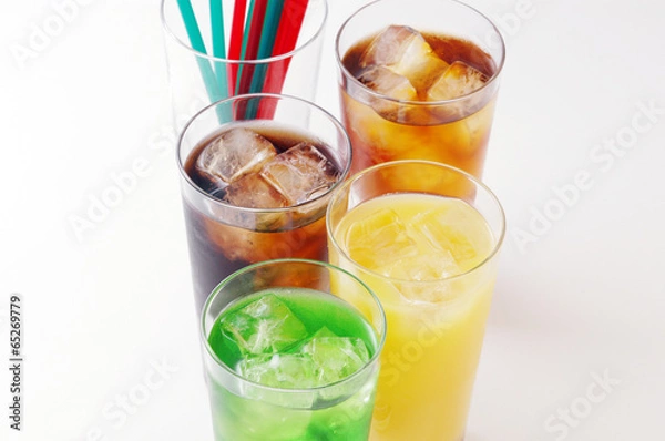Obraz ソフトドリンク　ジュース　ソーダ　コーラ