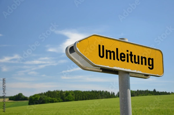 Fototapeta Umleitung