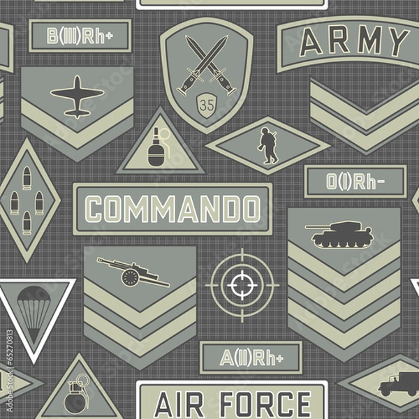 Obraz seamless military pattern 10
