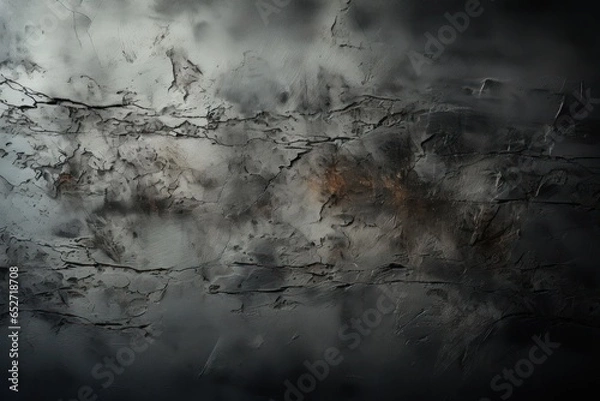 Obraz Smooth dark grey concrete texture top view