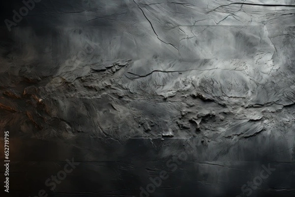 Obraz Smooth dark grey concrete texture top view