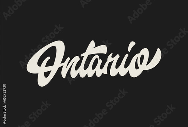 Fototapeta Ontario. Stylish Lettering for print and other user. T shirt Design. Vector