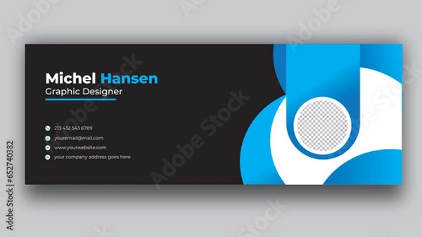 Obraz  Creative and modern Email Signature Design.