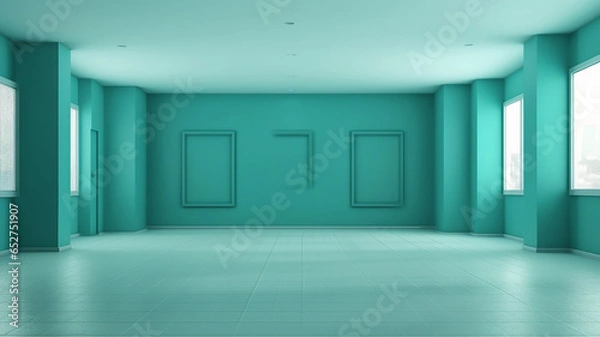 Obraz empty mint room apartment space.