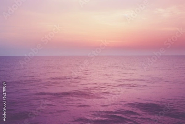 Obraz Purple and Brown Ocean Minimalism in a negative artistic space. Visual abstract metaphor. Geometric shapes with gradients.