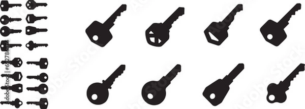 Obraz keys silhouettes