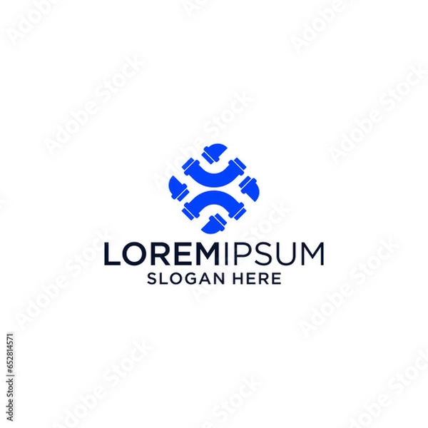 Obraz pipe abstract  logo design  vector element