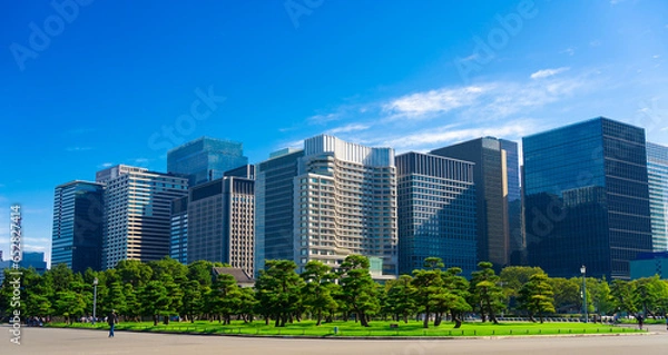 Obraz 東京 丸の内の高層ビル群（Tokyo, Japan. Office buildings in Marunouchi, Tokyo's business district）