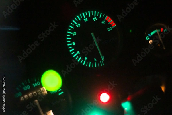 Obraz バイクの3連メーター