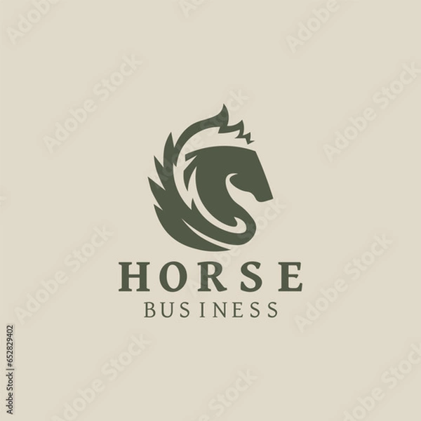 Obraz Fire Horse Logo design