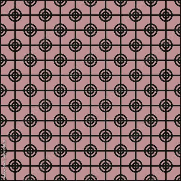 Fototapeta Seamless Abstract Pattern from Plus Cross Symbols
