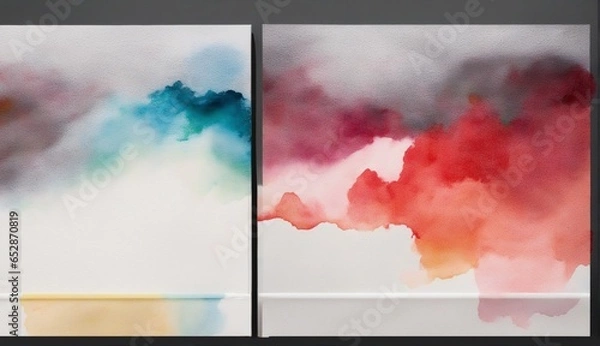 Obraz schöne Farbkleckse in verschiedenen Tönen als Illustration