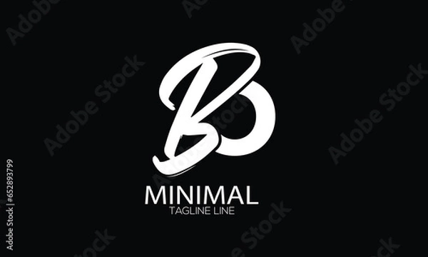 Obraz letter icon BO vector